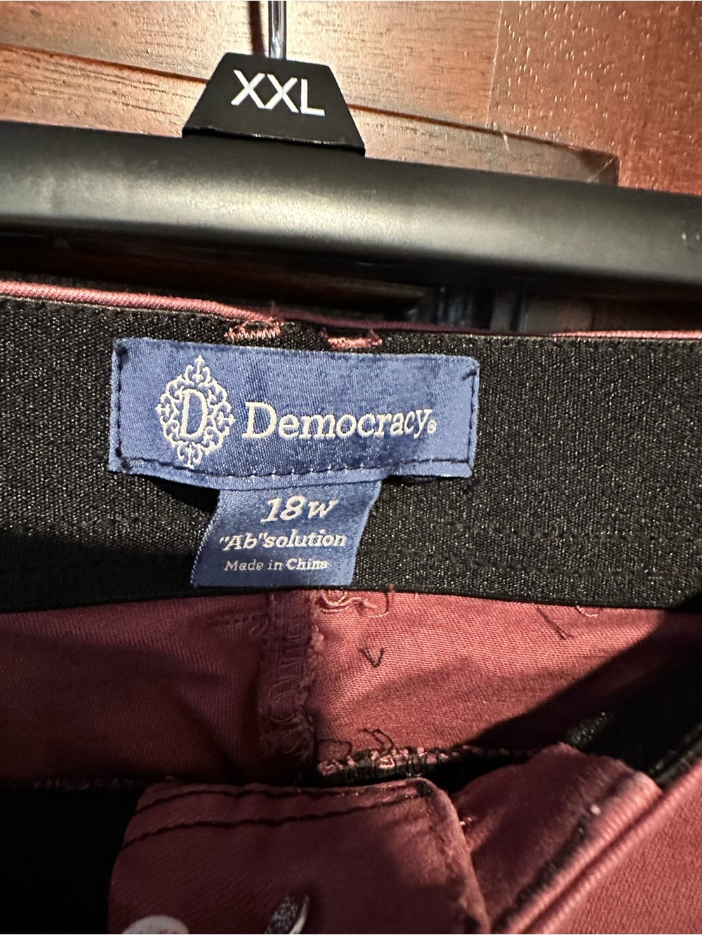 18W Democracy "Ab"solution Women’s Cargo Pants in Mauve Stretchy Comfort - Picture 3 of 4